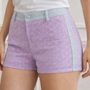 NWT VERY J Embroidered Shorts L